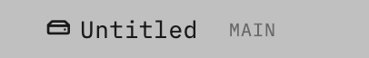 Font name and unsaved-change indicator in the toolbar